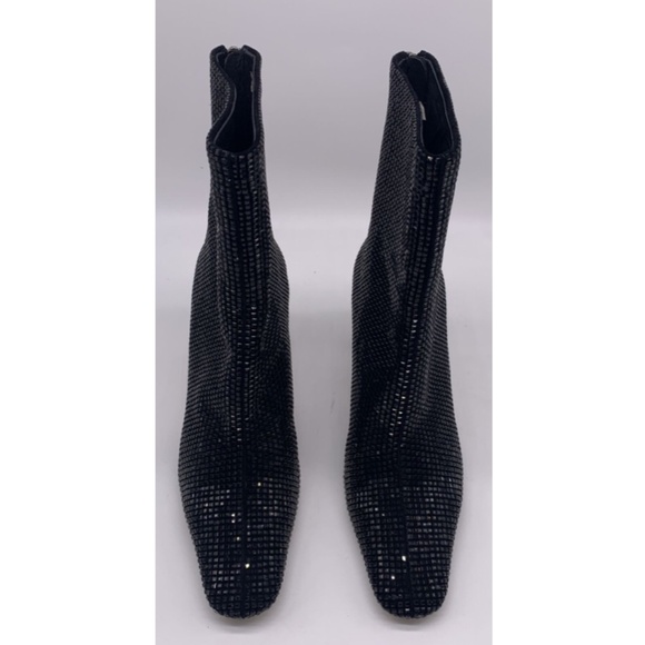 LOLA CRUZ Black Crystal Ankle Boots sz 39 us 9 - Picture 3 of 8